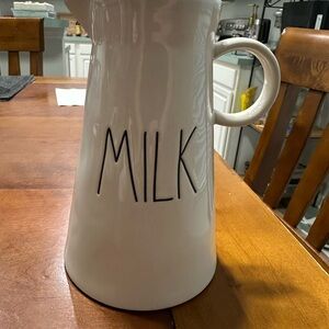 Stylish Rae Dunn White Milk Jug